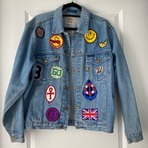 Vintage Patched Denim Jacket